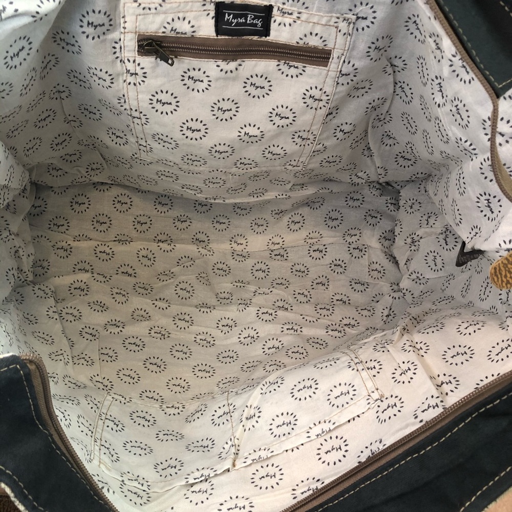 Myra Bag Floret Weekender Canvas upcycled xl tote - Picture 3 of 9